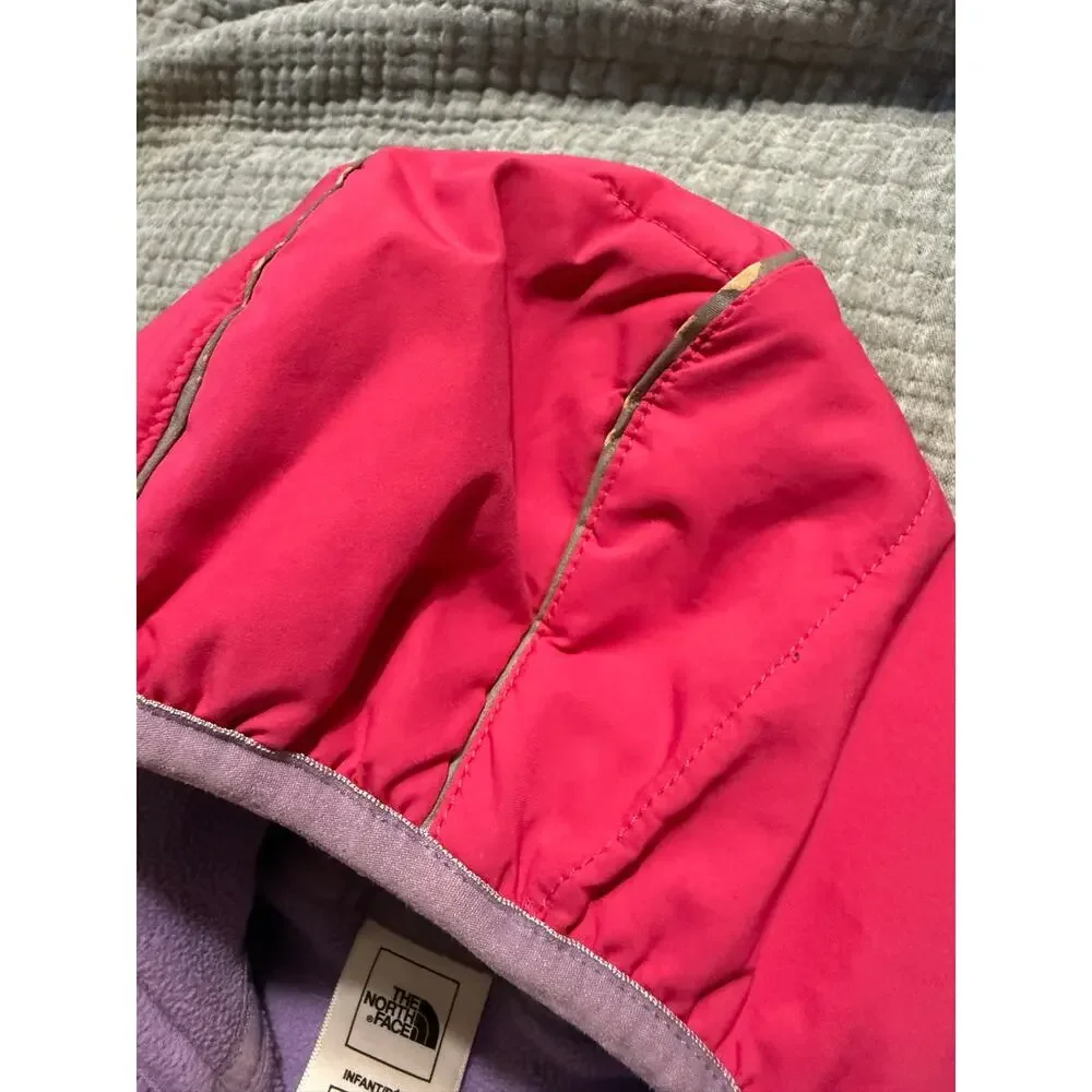 The North Face One Piece Infant Baby Winter Suit Bunting Pink Sz 6-12 Months